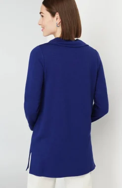 Soft-Knit Collared Tunic