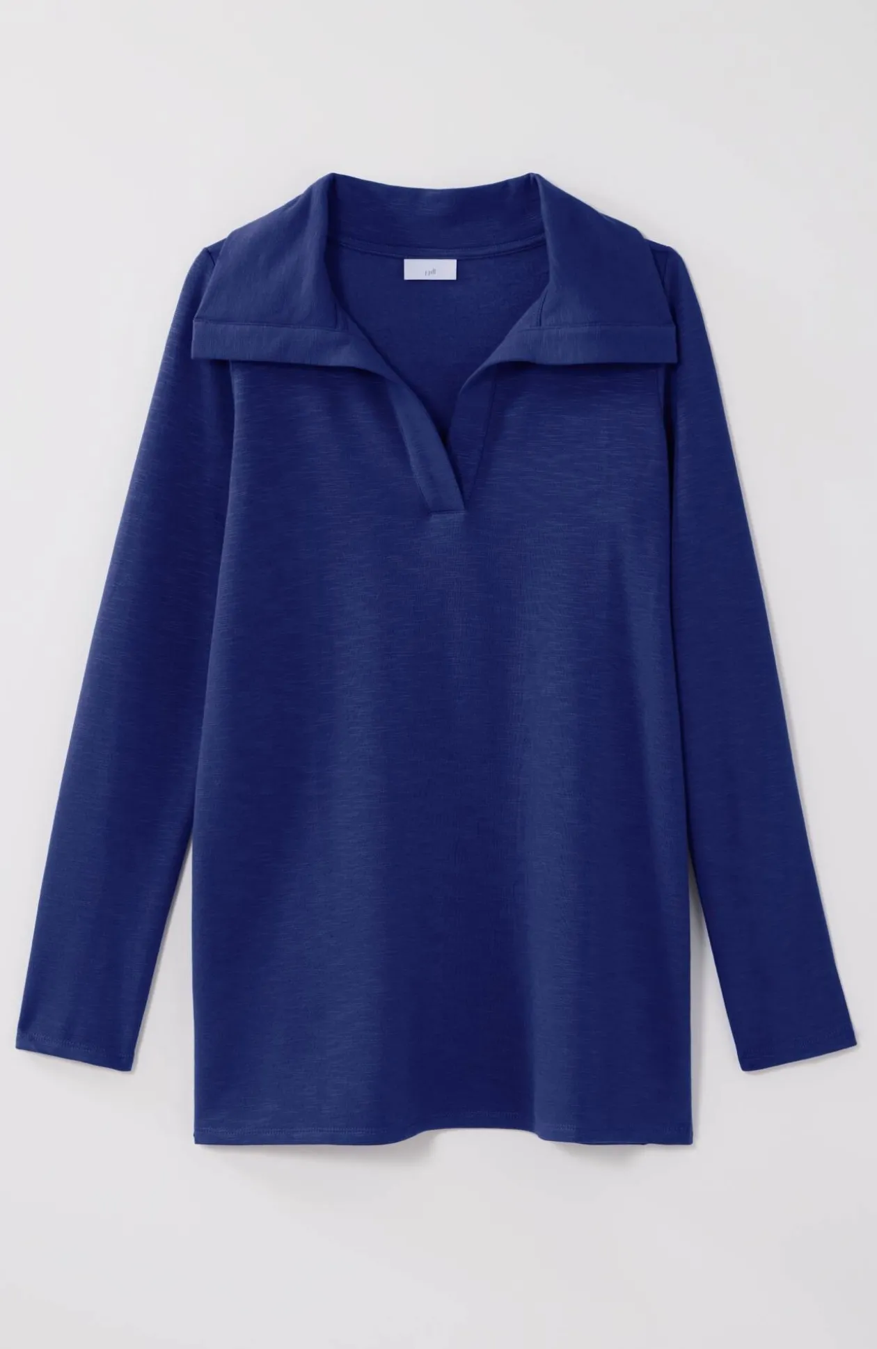 Soft-Knit Collared Tunic