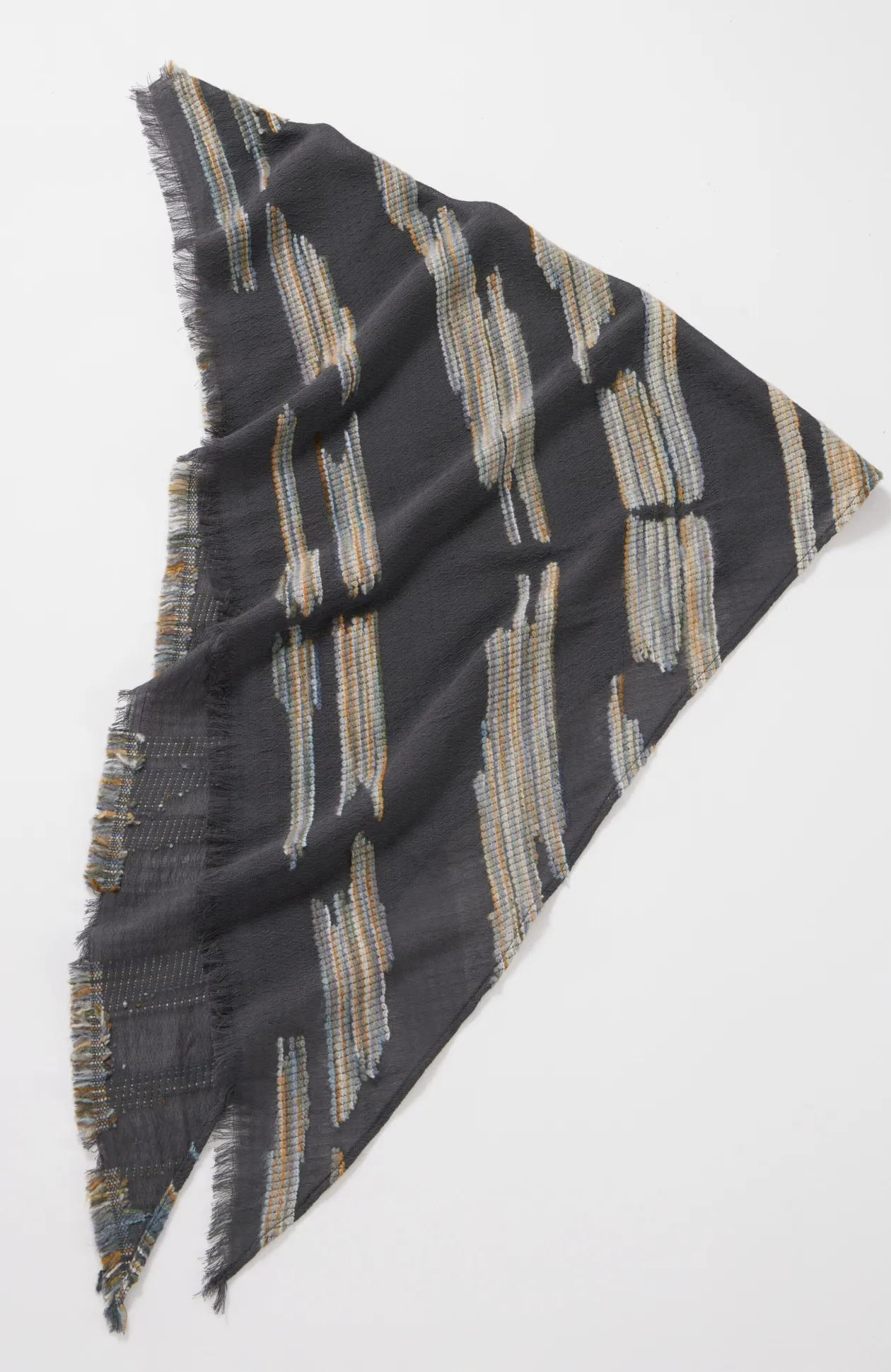 Space-Dyed Textured Triangle Scarf