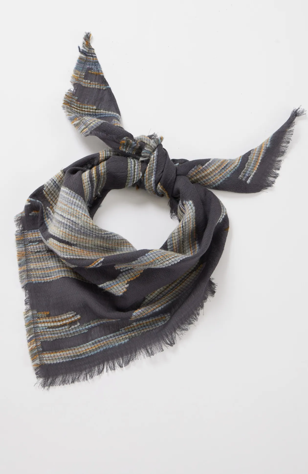 Space-Dyed Textured Triangle Scarf