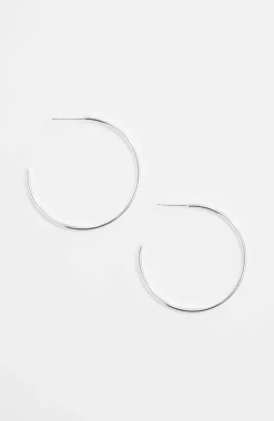 Sterling Silver Large Hoops
