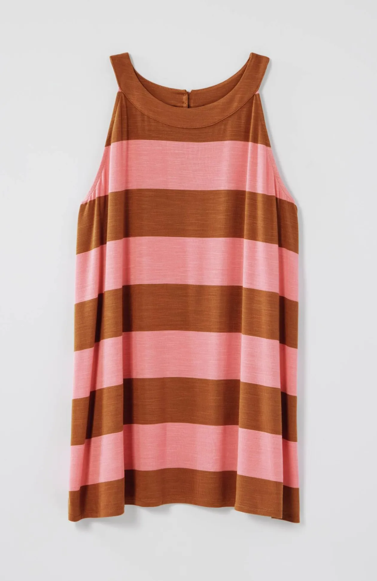 Striped A-Line Halter Top