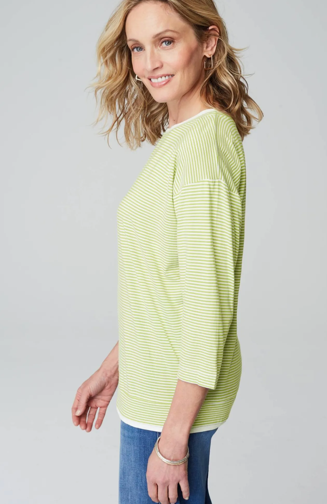 Striped Double-Layer Tee