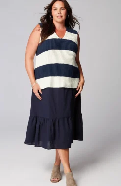 Striped Pullover Vest