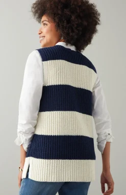 Striped Pullover Vest