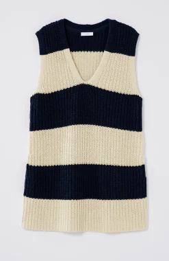 Striped Pullover Vest