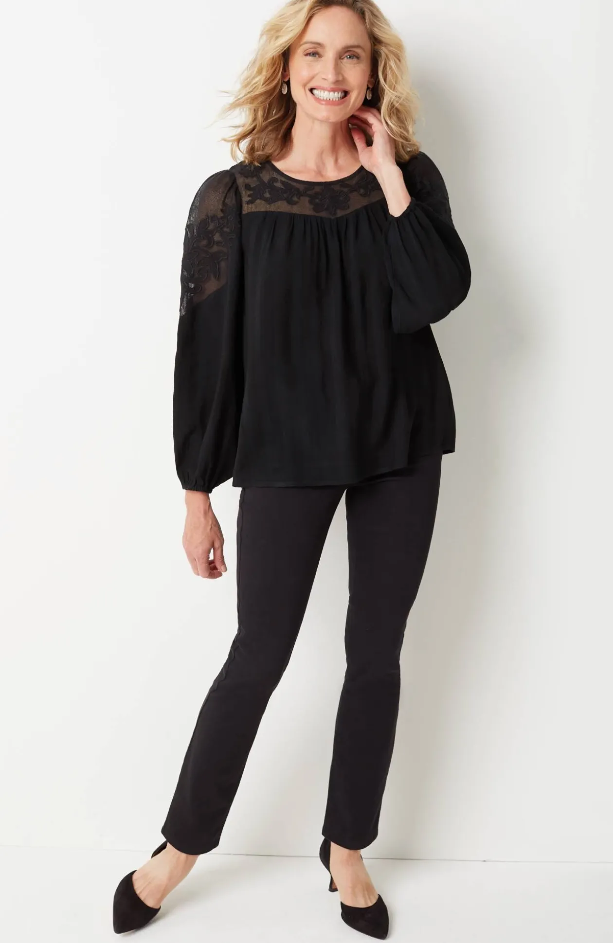 Textured Appliqué Top