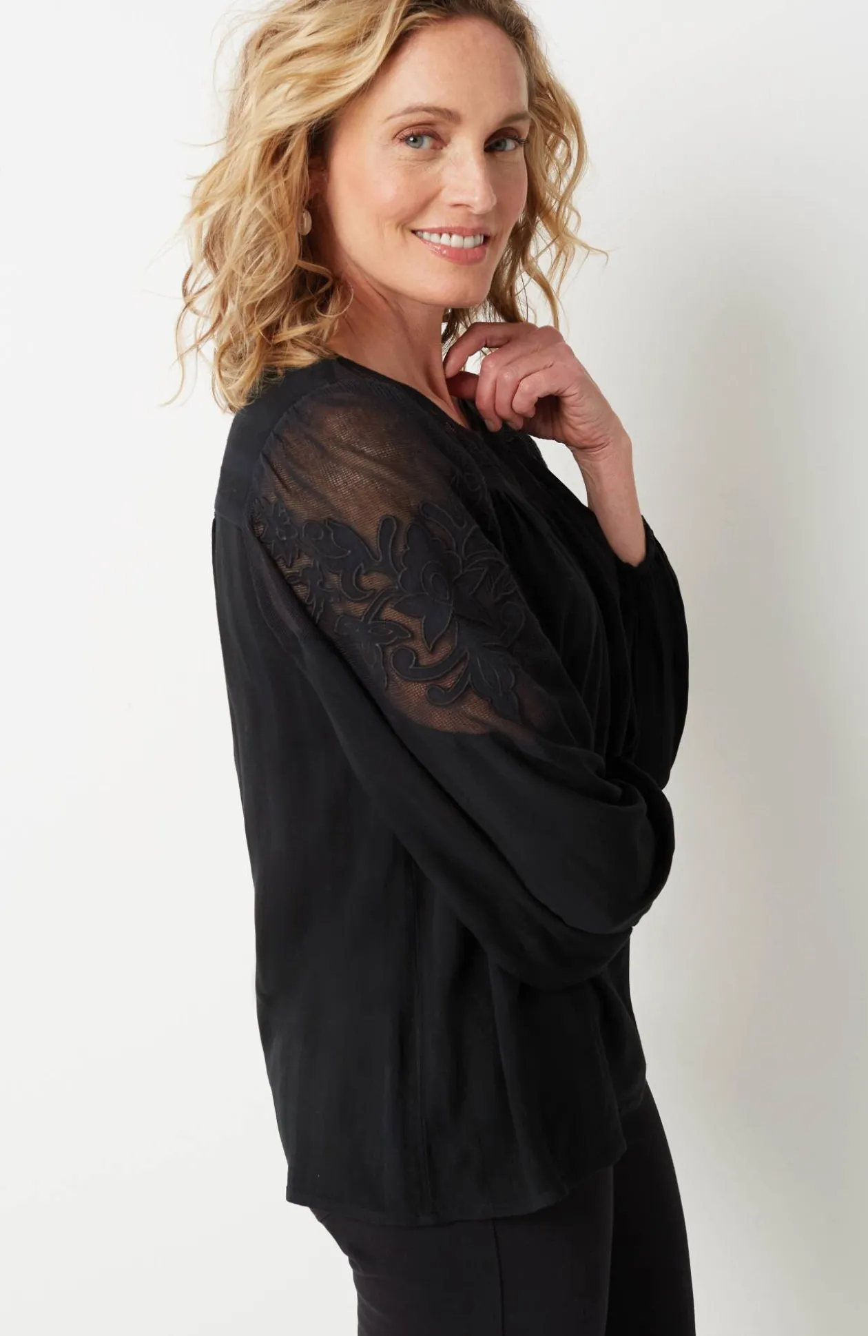 Textured Appliqué Top