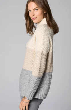 Textured Color-Block Sweater