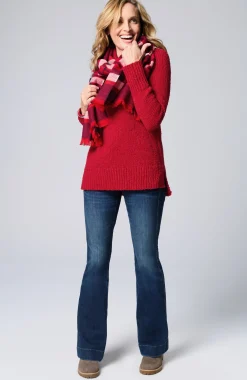 Textured Cowl-Neck Sweater