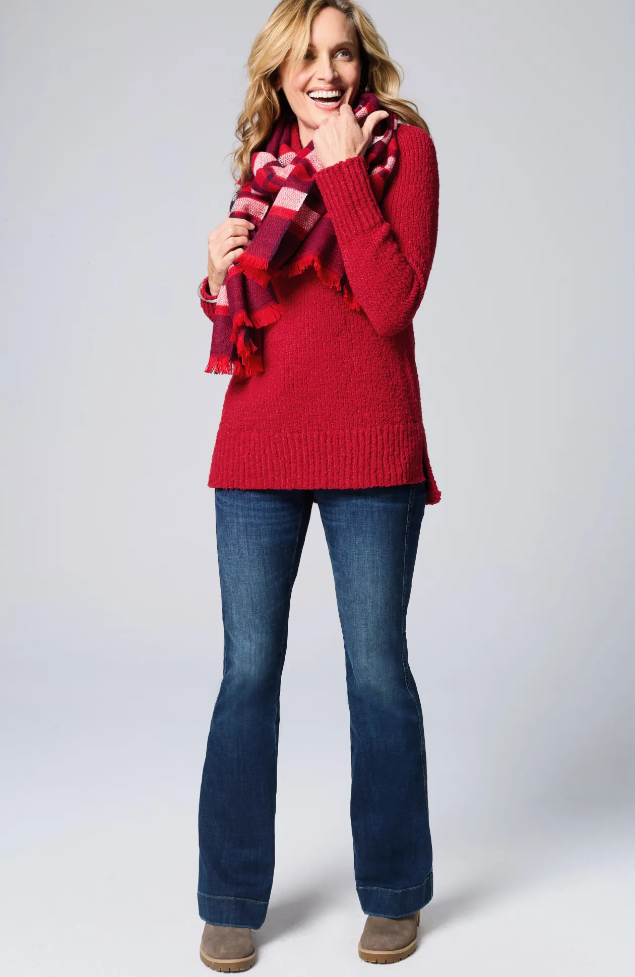 Textured Cowl-Neck Sweater
