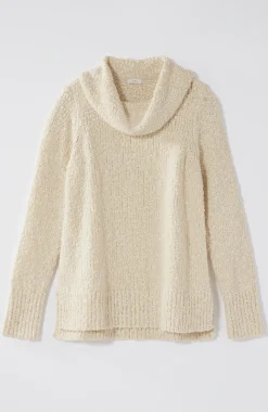 Textured Cowl-Neck Sweater