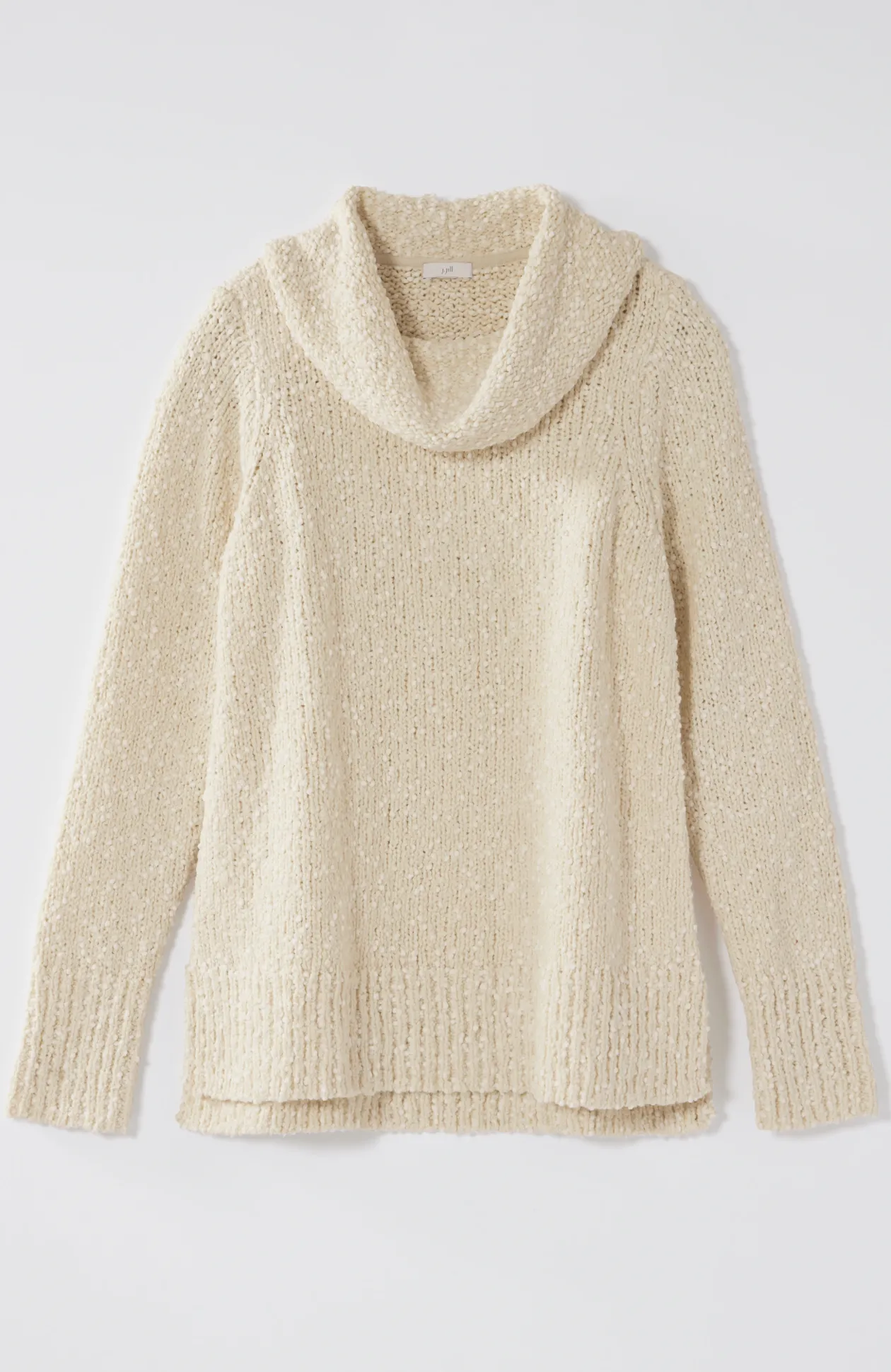 Textured Cowl-Neck Sweater