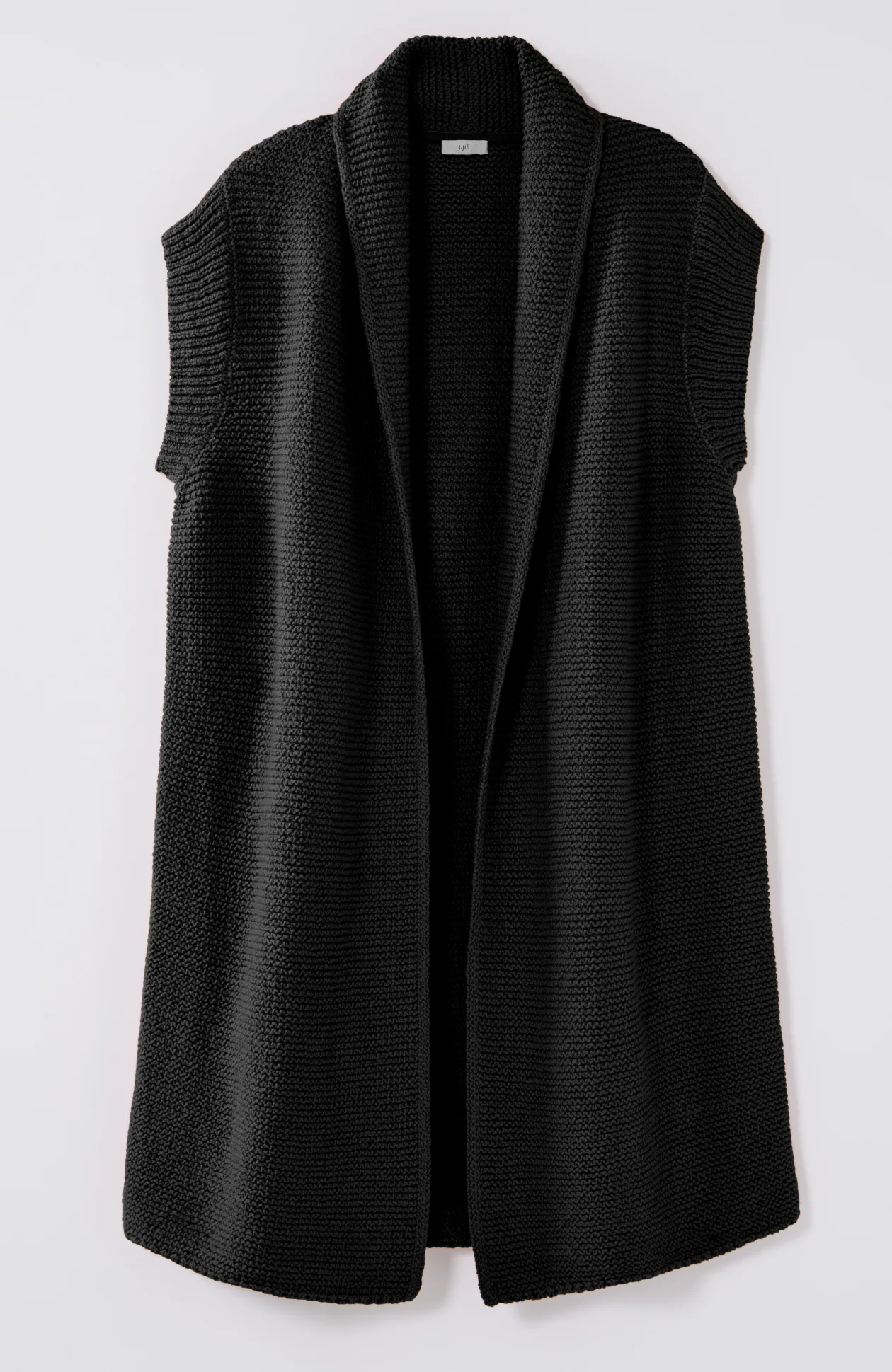 Textured Long Gilet Vest