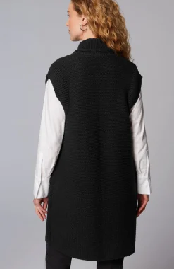 Textured Long Gilet Vest