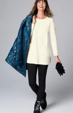 Textured Patch-Pocket Tunic