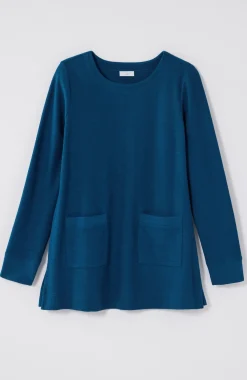 Textured Patch-Pocket Tunic