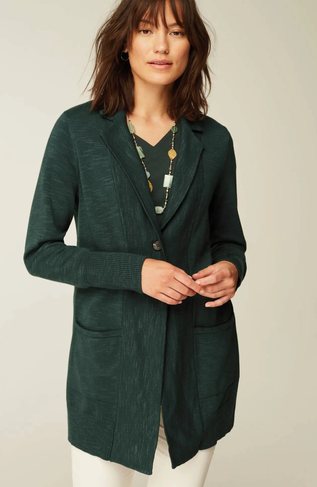Textured Sweater-Jacket