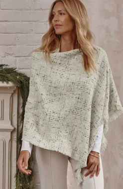 Textured Tweed Poncho