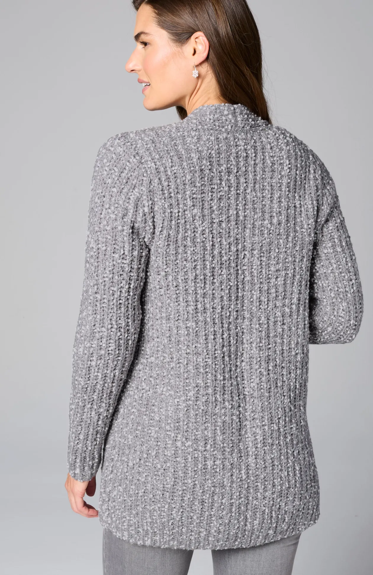 Textured Two-Tone Cardi