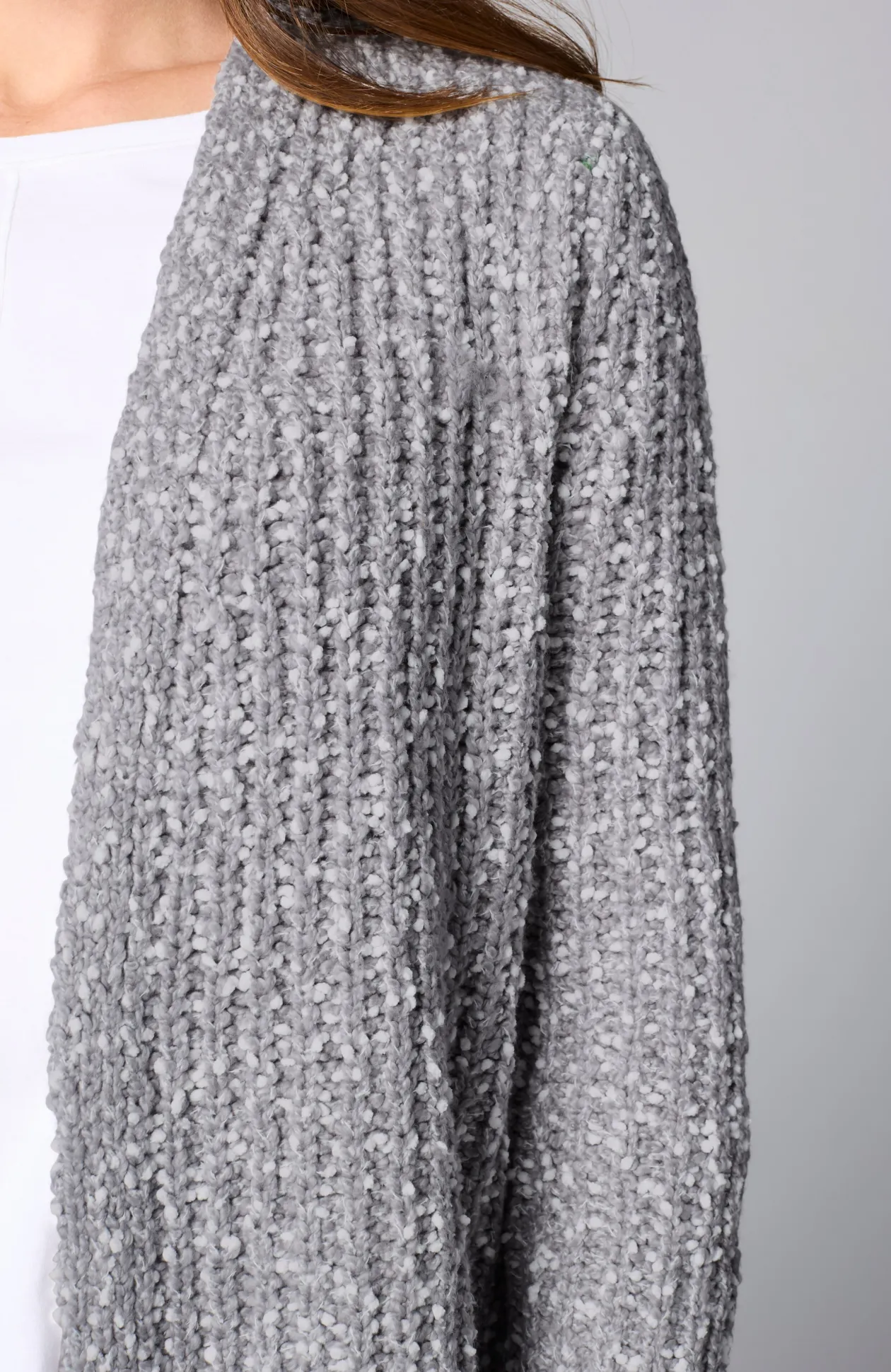Textured Two-Tone Cardi