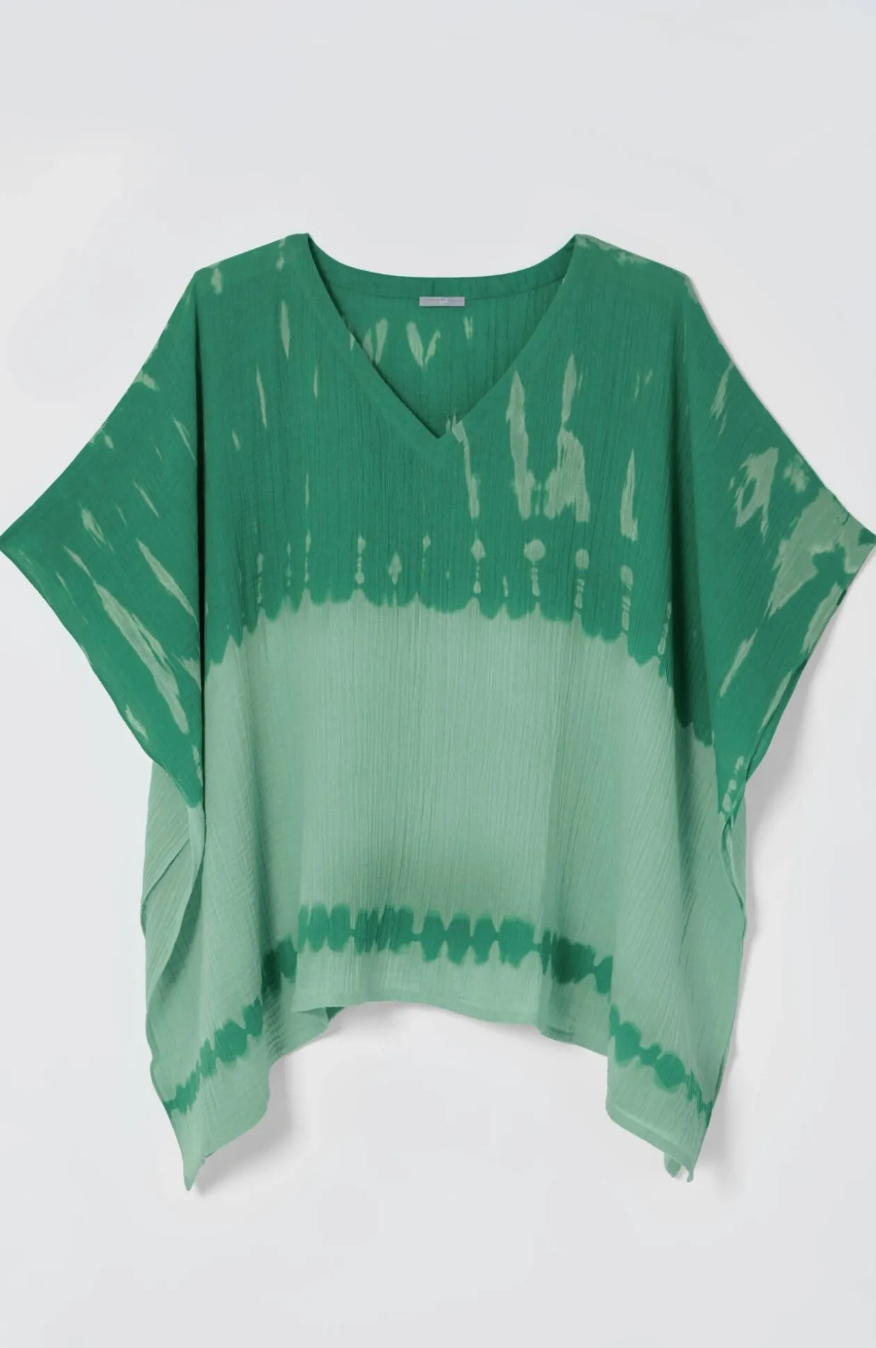 Tie-Dye Cotton-Gauze Poncho