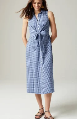 Tie-Front Shirtdress
