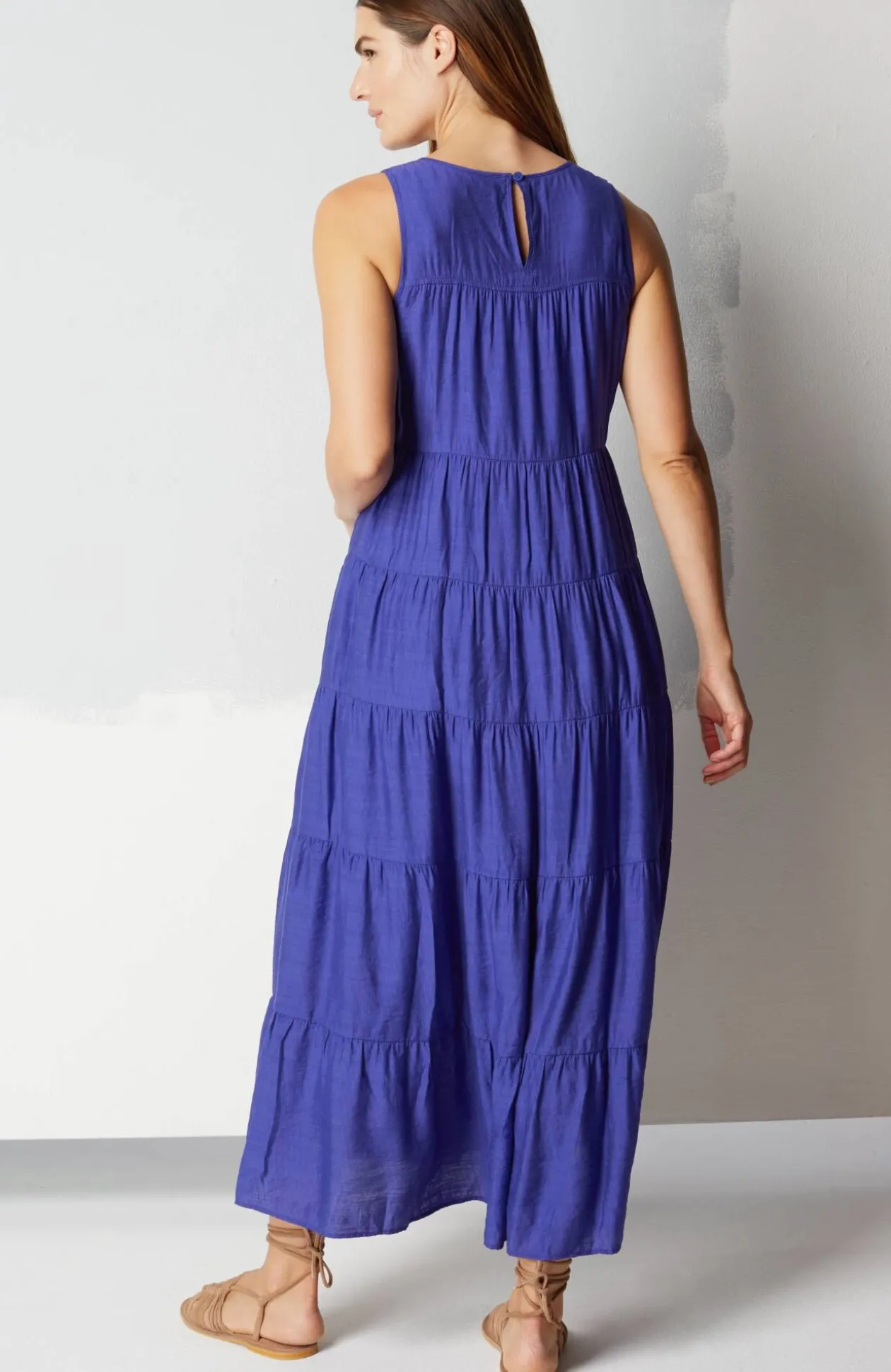 Tiered A-Line Maxi Dress