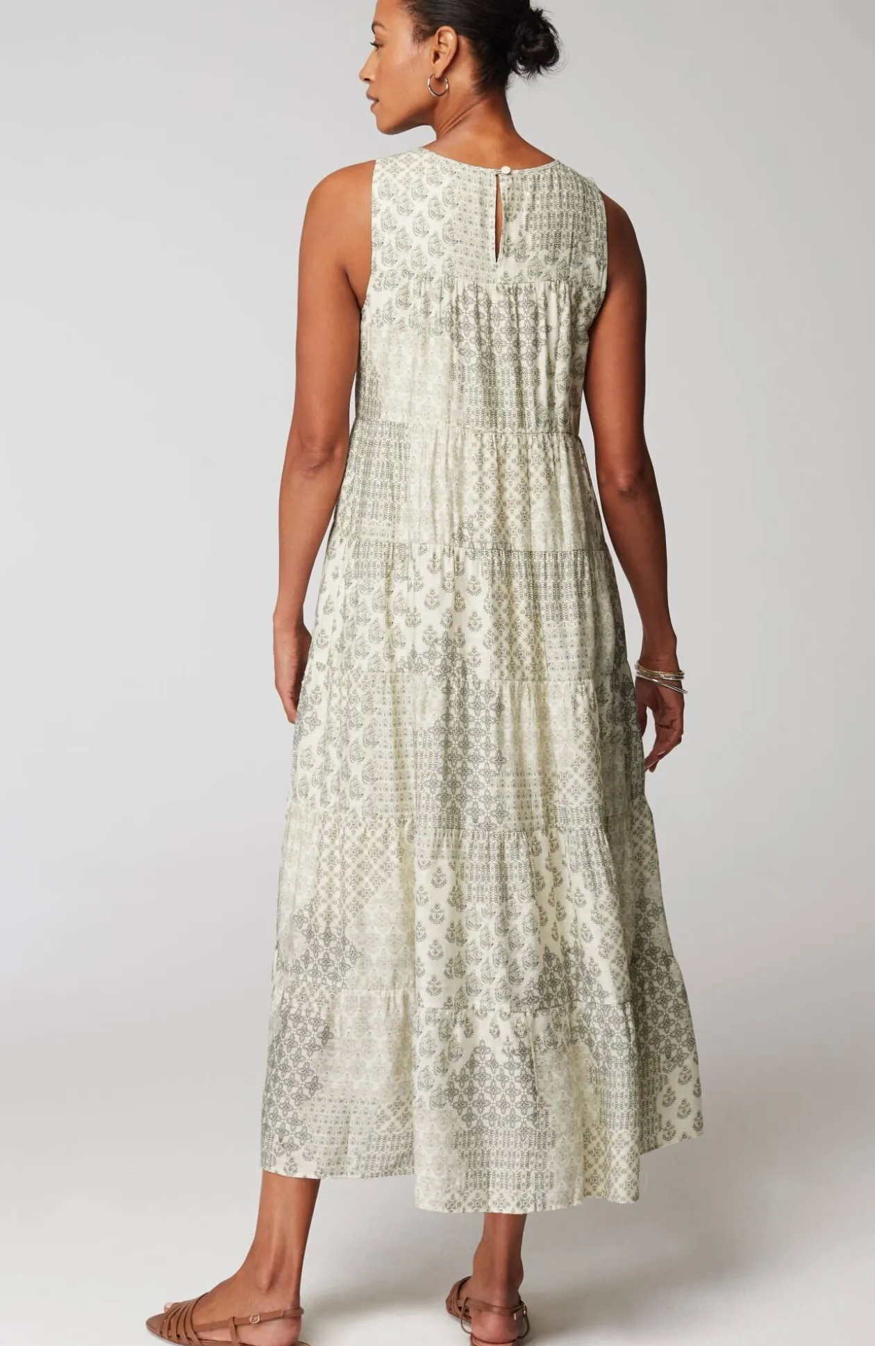 Tiered A-Line Maxi Dress