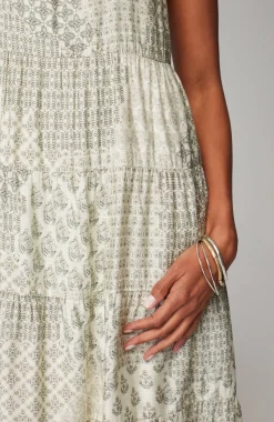 Tiered A-Line Maxi Dress