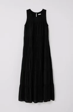 Tiered A-Line Maxi Dress