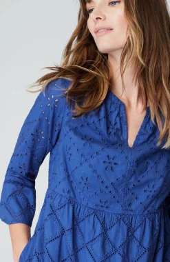 Tiered Eyelet Dress