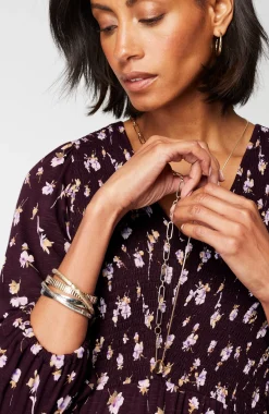 Tiered Flounced-Hem Midi Dress