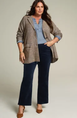 Trimmed Indigo Top