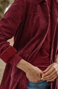 Tumbled-Cord Coat
