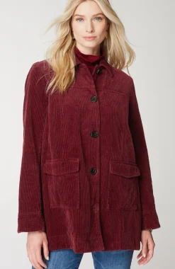 Tumbled-Cord Coat