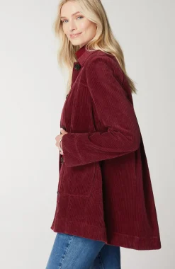 Tumbled-Cord Coat