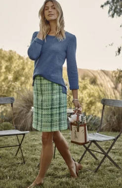 Tweed A-Line Skirt