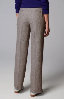Tweed Wide-Leg Trousers