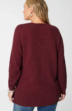 Tweeded-Cotton Sweater Tunic