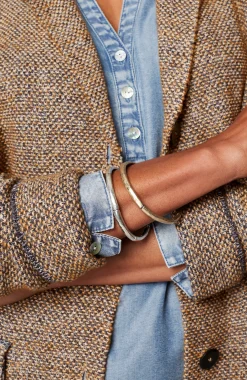 Tweed-Textured Sweater-Jacket