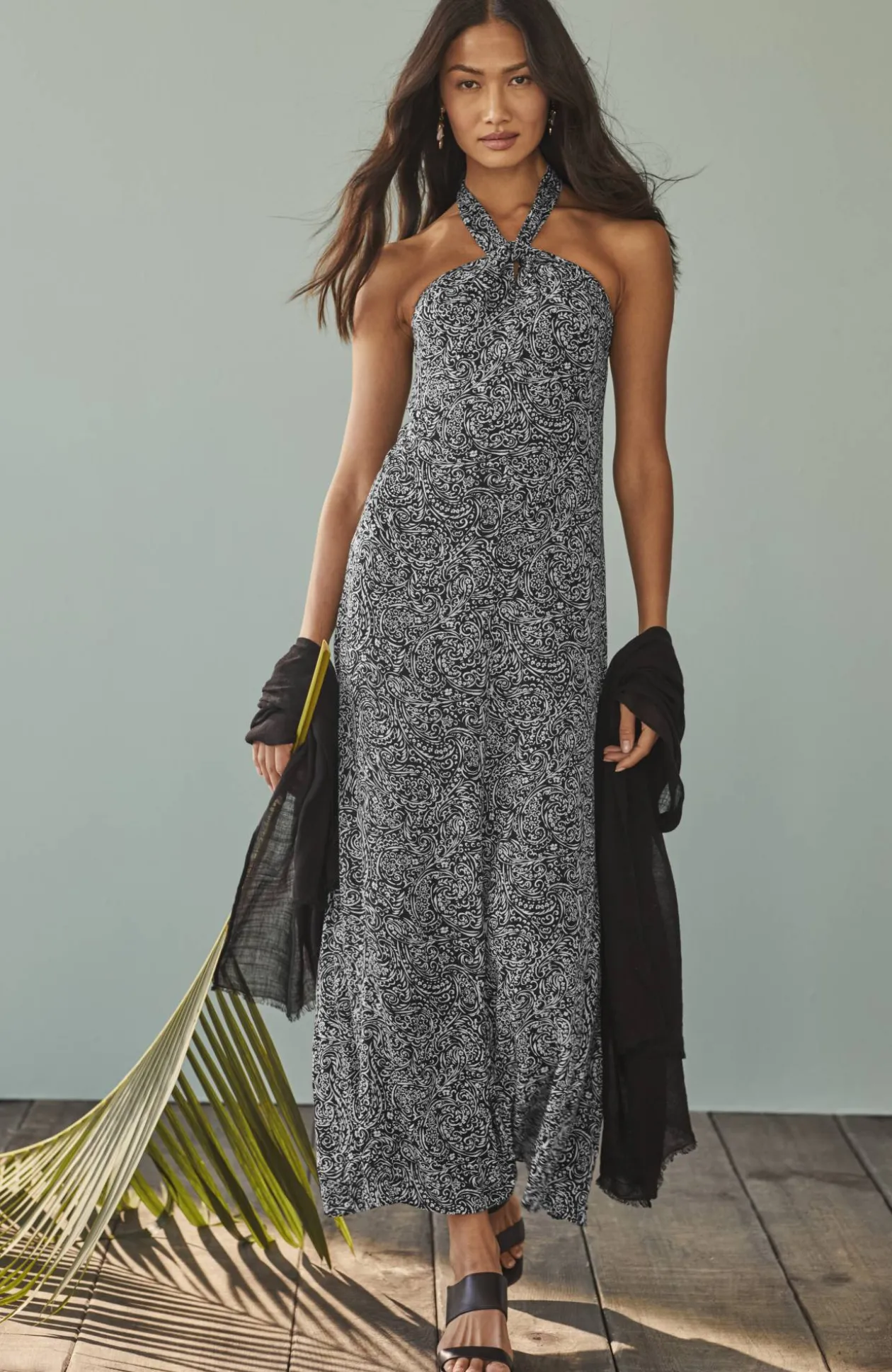 Twisted-Halter Dress