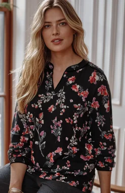 Velvet-Piped Top