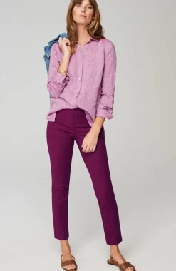 Versatile Cotton-Stretch Slim-Leg Pants