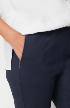 Versatile Cotton-Stretch Slim-Leg Pants