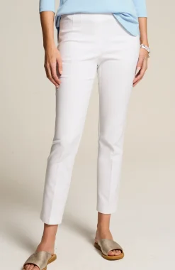 Versatile Cotton-Stretch Slim-Leg Pants