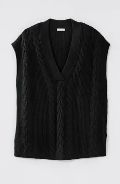 V-Neck Cable Vest