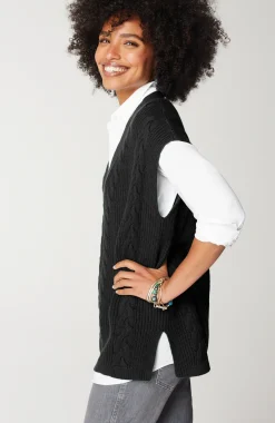 V-Neck Cable Vest