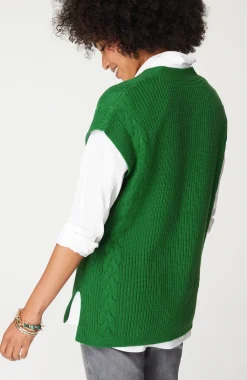 V-Neck Cable Vest