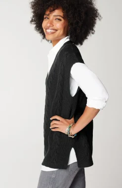 V-Neck Cable Vest
